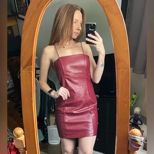 Wild Fable Faux Leather Mini Dress